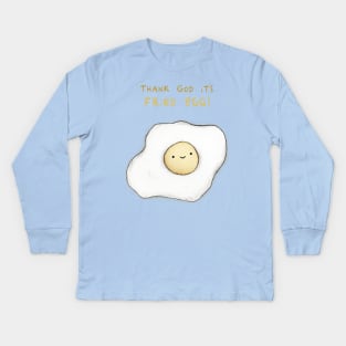 Fried Egg Kids Long Sleeve T-Shirt